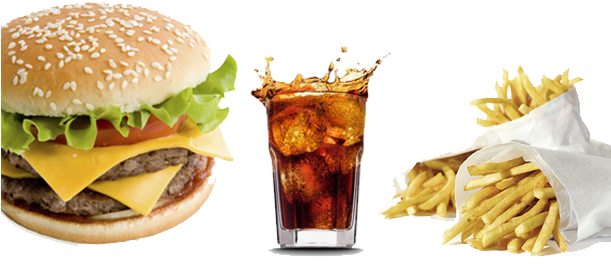 Alimentos Vida Sexual Homem Blog Hamburger Refrigerante - Do French People Eat (610x300), Png Download