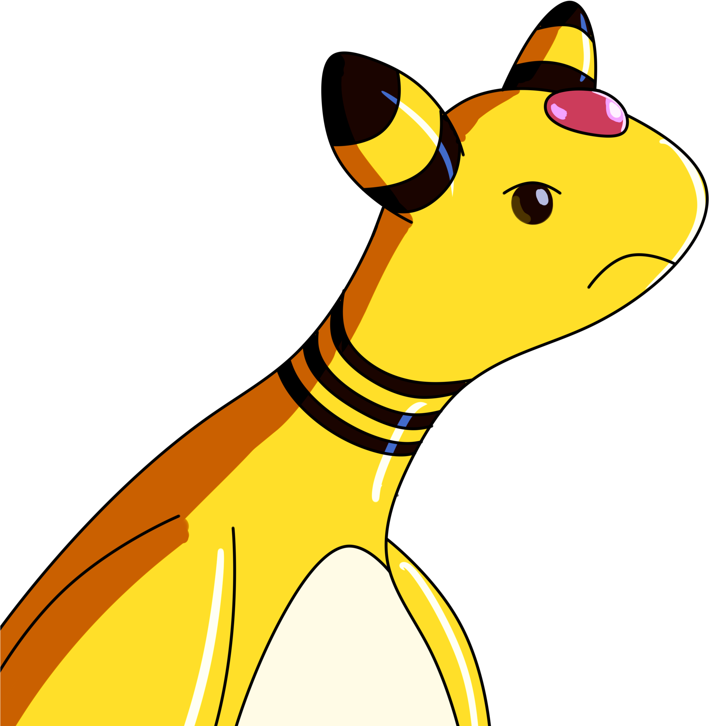 Grumpy Ampharos (2500x2500), Png Download