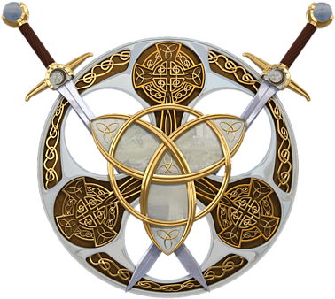 Click And Drag To Re-position The Image, If Desired - Celtic Shield (452x700), Png Download