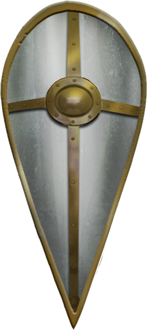 Shields 0009 Large Metal Sheild (296x663), Png Download
