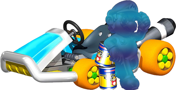 Shadow Mario A Bit Of Publicity For Super Mario Sunshine - Mario Kart 8 Characters Lakitu (722x395), Png Download
