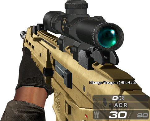 Acr First Person - Assault Rifle First Person (485x391), Png Download