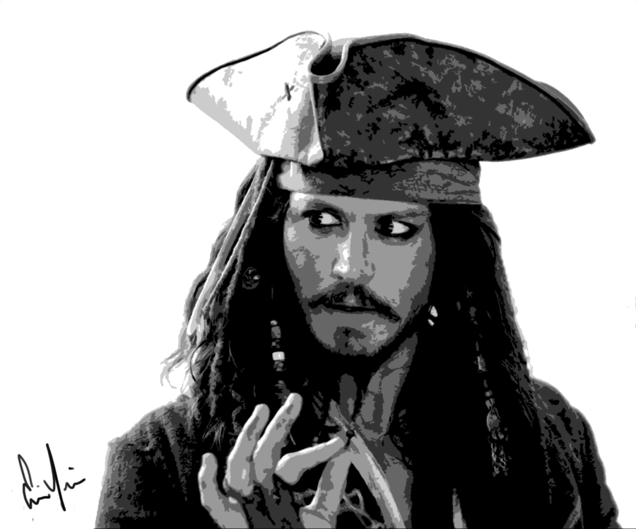 Download Jack Sparrow Art Png Clipart Johnny Depp Jack - Captain Jack Sparrow Art (900x748), Png Download