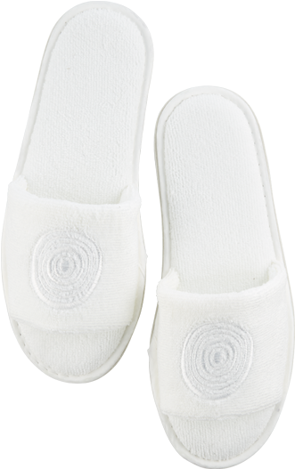 Endota White Slippers - Endota Spa (585x585), Png Download