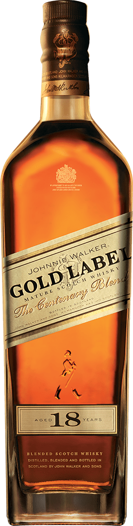 Johnnie Walker Scotch Gold Label 18 Year (264x1044), Png Download