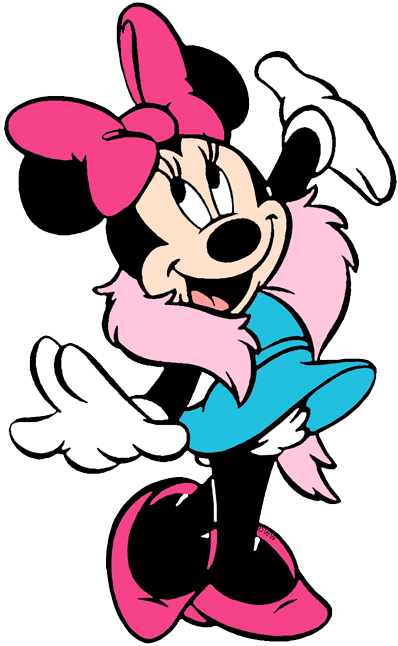 Minnie The Movie Star Wearing Feather Boa - Minnie Mouse (398x646), Png Download