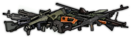 Key Features - Running With Rifles Anime (616x300), Png Download