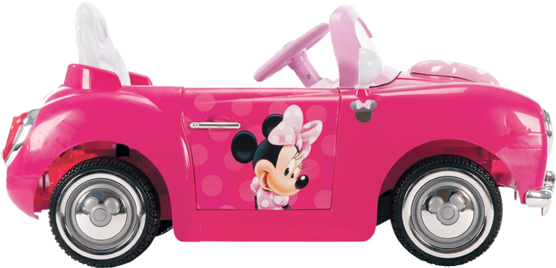 Disney Minnie Convertible 6 Volt Battery Powered Ride - Minnie Mouse Convertible (820x648), Png Download