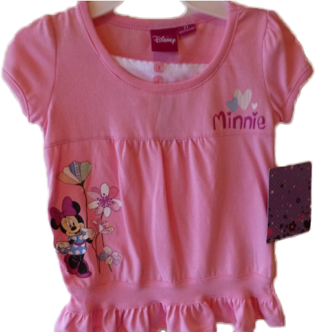 Disney Pink Minnie Mouse Dress - Blouse (500x500), Png Download