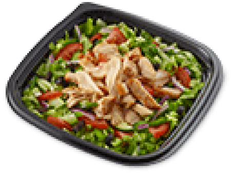 Chicken Caesar Salad - Rotisserie Chicken Salad Subway (500x500), Png Download