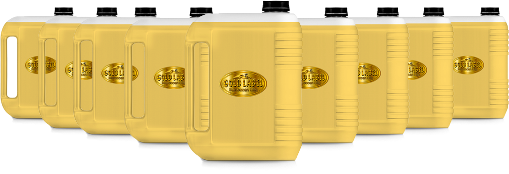 Goldlabel Gallons-1 - Gold (1200x370), Png Download