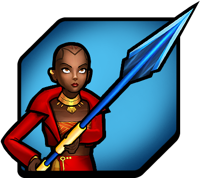 Okoye From Marvel Avengers Academy 001 - Cartoon (416x416), Png Download