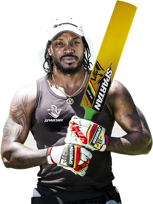 Chris Gayle 2016 Hero-gold Bat - Chris Gayle (591x716), Png Download