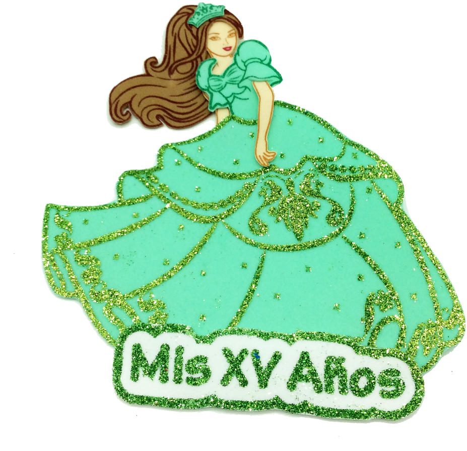 8" Quinceanera Foami Figurine (1000x984), Png Download