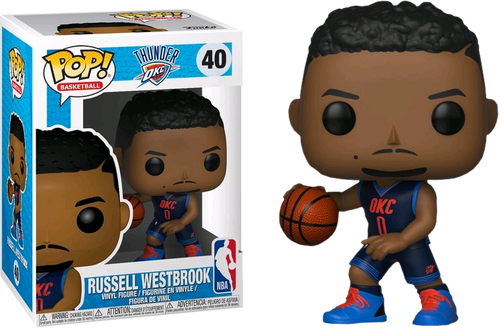 Russell Westbrook Oklahoma City Thunder Pop Vinyl Figure - Russell Westbrook Funko Pop (500x328), Png Download