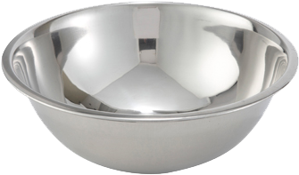 Stainless Steel Mixing Bowl 13-3/4" Diameter 8 Quart - Wok (400x400), Png Download