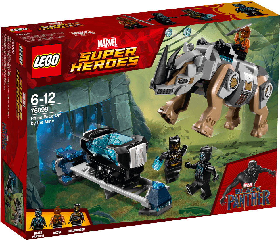 Rhino Face-off By The Mine - Lego Black Panther Rhino Face Off (1488x838), Png Download