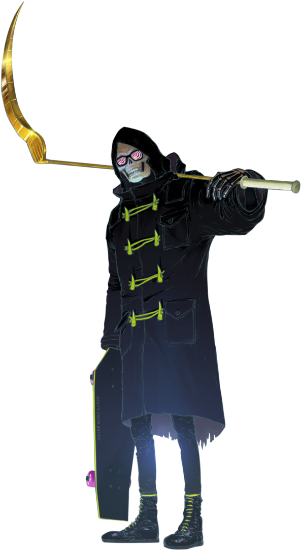 Death Png - Let It Die Uncle Death Scythe (721x1107), Png Download