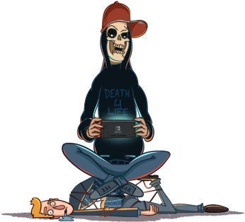 After Making A Deal With Death, Our Hero, The Spoiled - Manual Samuel Sam X Death (360x490), Png Download