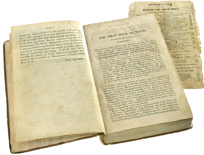 1830 Book Of Mormon Replica - 1st Book Of Mormon (720x544), Png Download