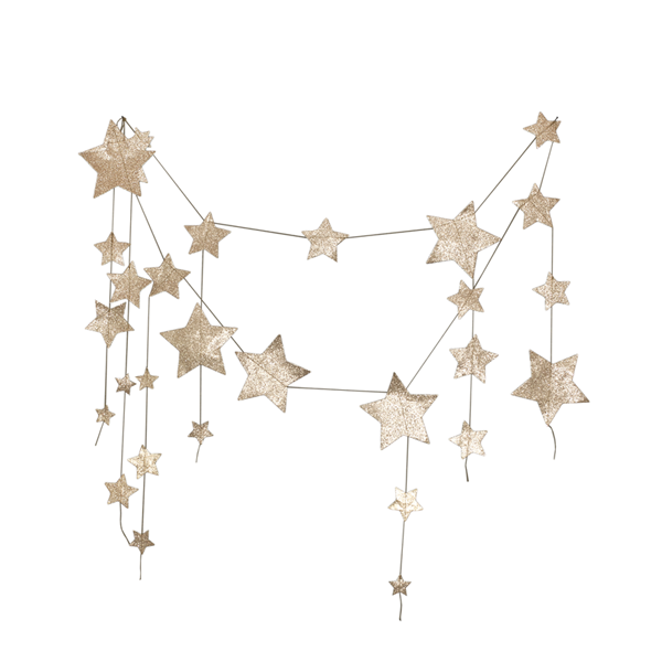Twinkling Stars Garland - Numero 74 Star Garland (600x600), Png Download