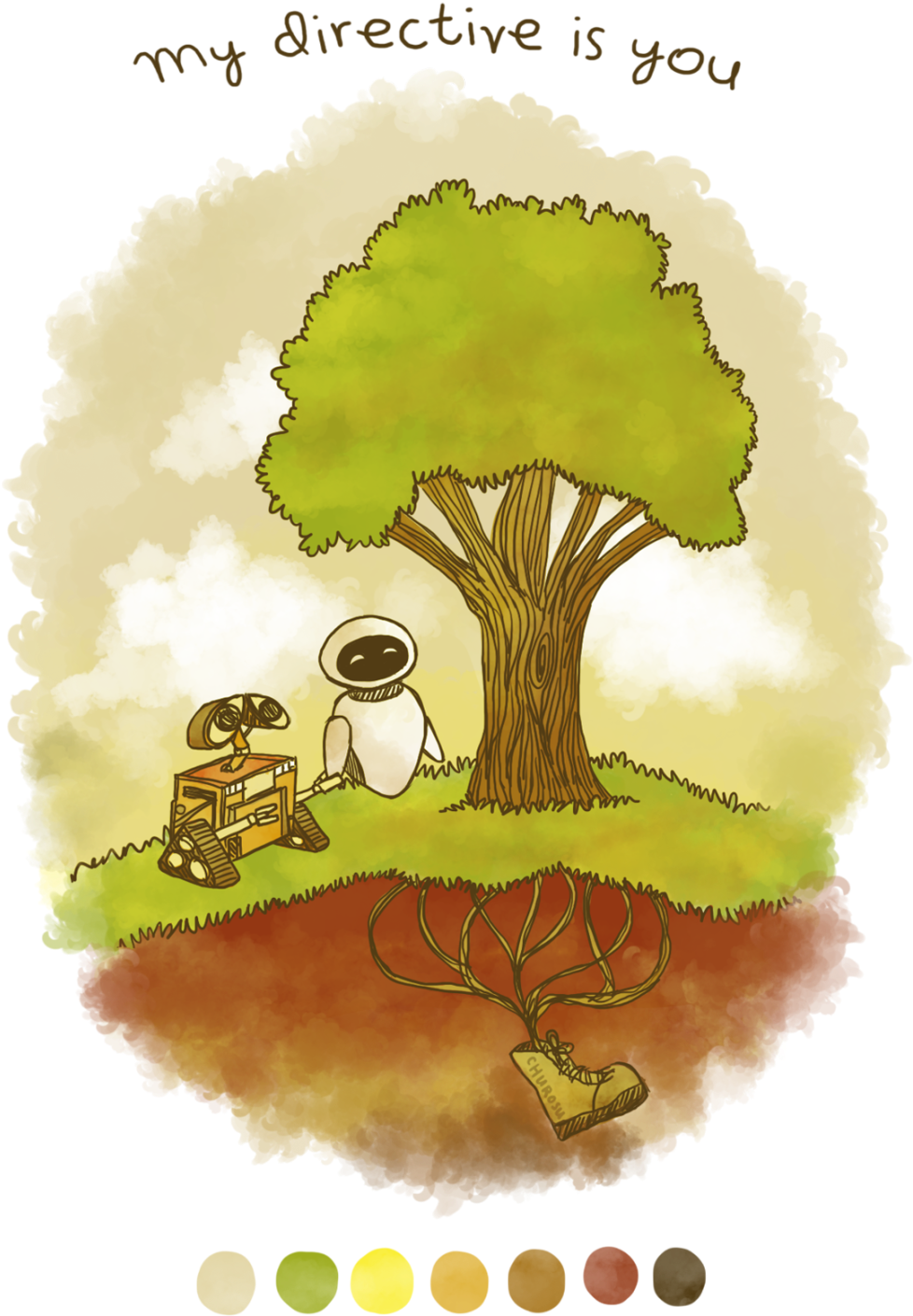 Wall-e Fanart By Churosu - Illustration (1280x1707), Png Download