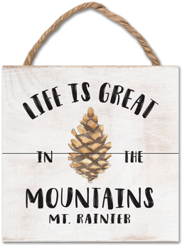 Wood Plank Hanging Sign - Wood (500x500), Png Download
