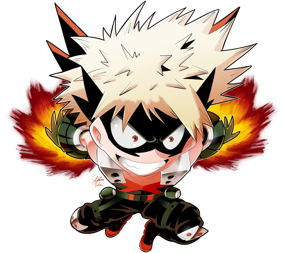 Next Chibi Up, Bakugou - Bakugou Chibi Png (1280x1295), Png Download