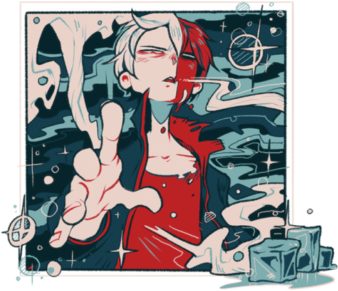 4 - Bakugou Jeans (500x446), Png Download