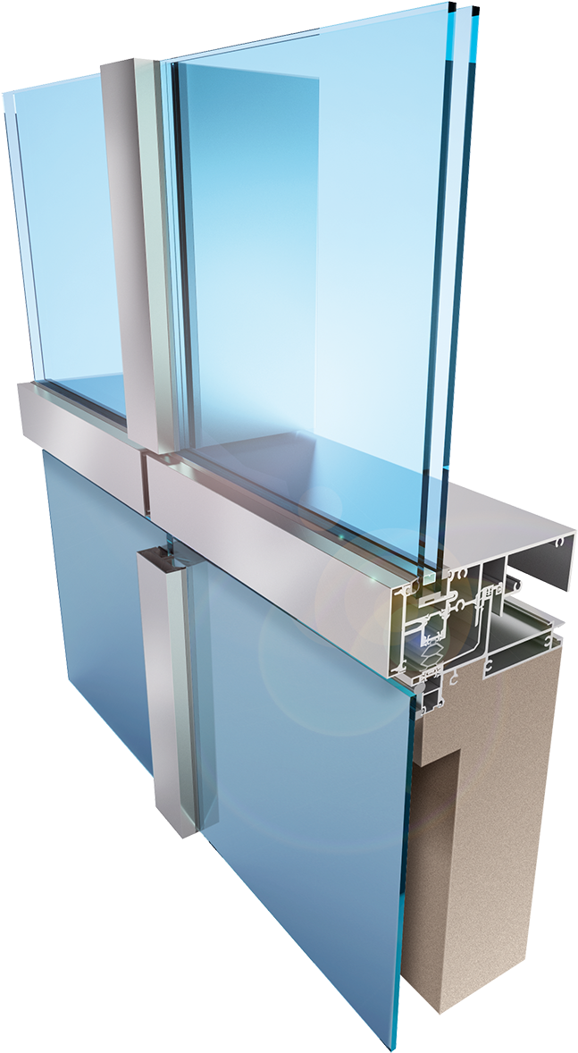 Curtain Wall Spandrel Detail (335x600), Png Download