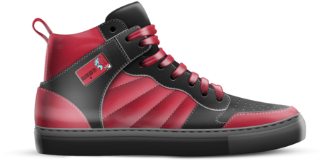 Design Combo - Dunk - All Red Lil Pump Shoes (500x500), Png Download