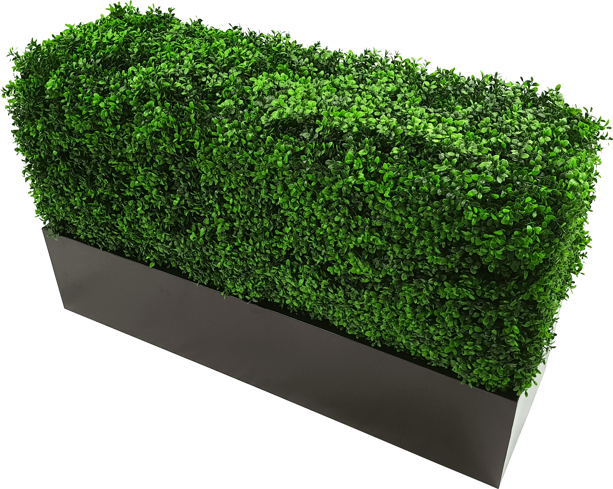Metal Planter For Artificial Hedges (2904x2360), Png Download