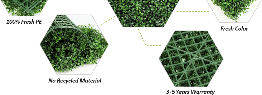 Sunwing Artificial Boxwood Hedges' Features - Uland Artificial Boxwood Decorative Fence Faux Ivy (1021x304), Png Download
