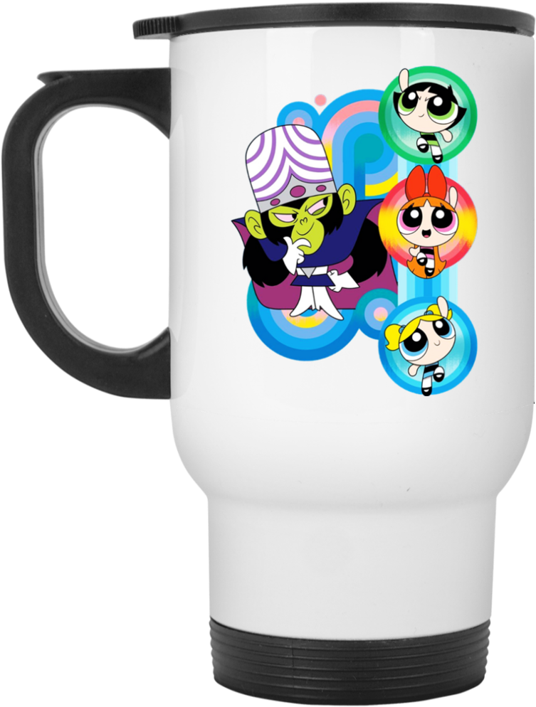 Powerpuff Girls Mojo Jojo Graphic Tee Mug - Power Puf Officially Licensed Artwork Product Magnet (1024x1024), Png Download