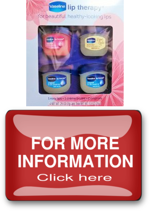 Systems Vaseline Lip Therapy Jelly Pots, Pack Of 4, - Costume (297x417), Png Download