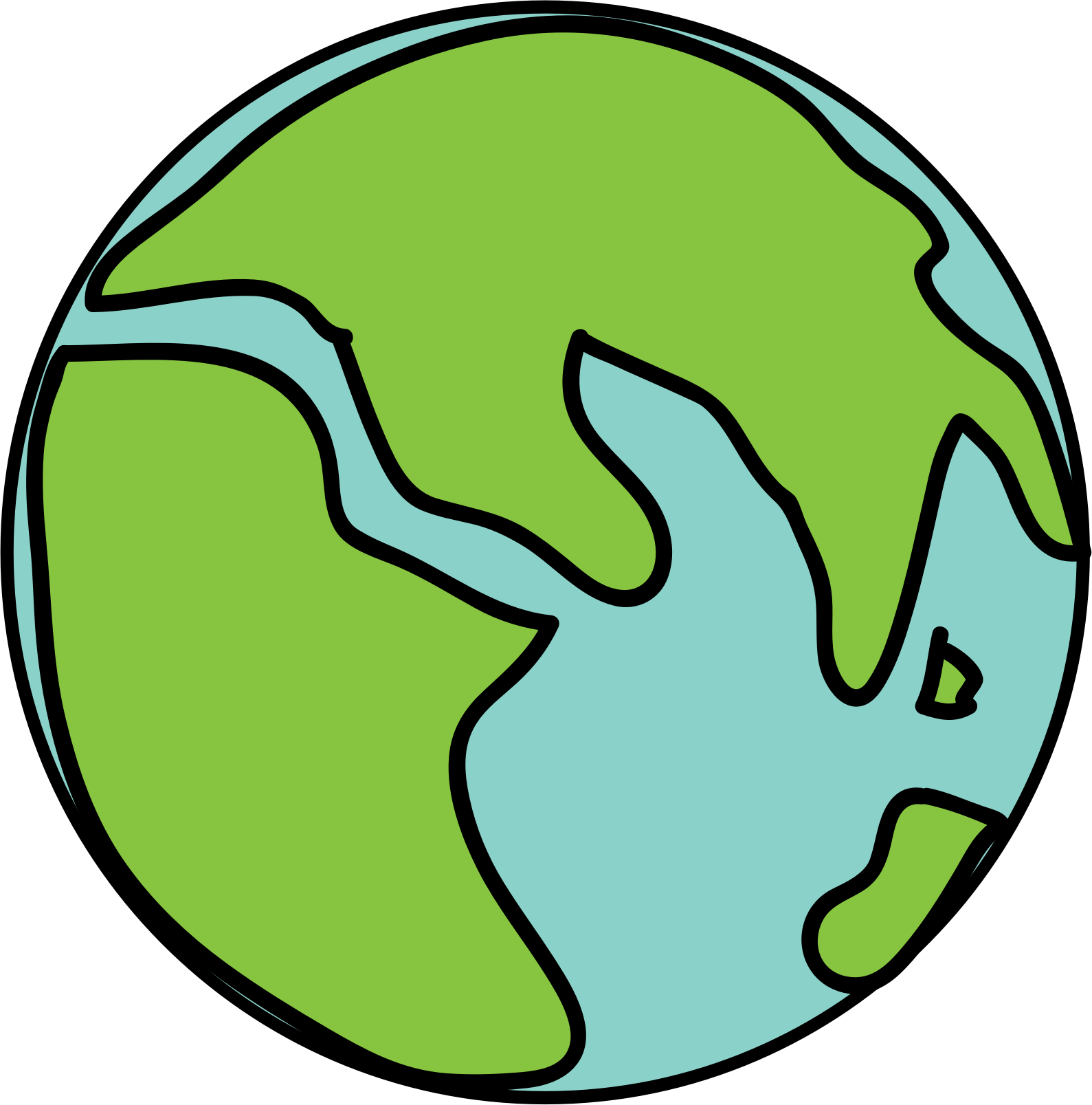 This Free Icons Png Design Of Green Earth (1589x1607), Png Download