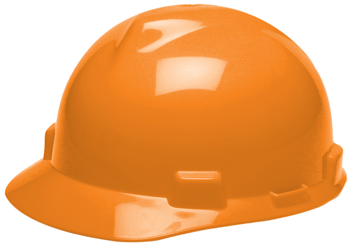 Msa V-gard Protective Cap, Orange (1132x822), Png Download
