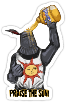 Clouds Are Total Shit - Solaire Of Astora Sunny D (375x360), Png Download
