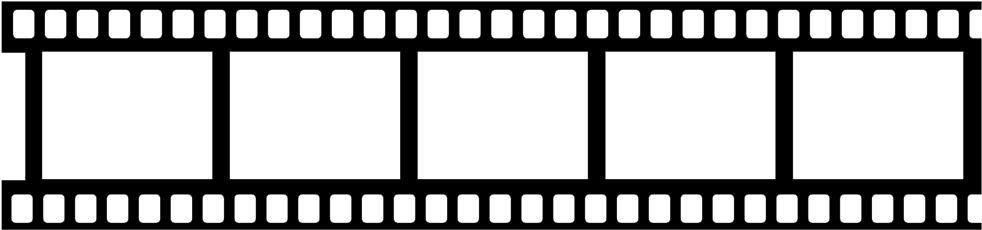 Onlinelabels Clip Art Movie Tape - Roll Of Film Clipart Png (1000x233), Png Download