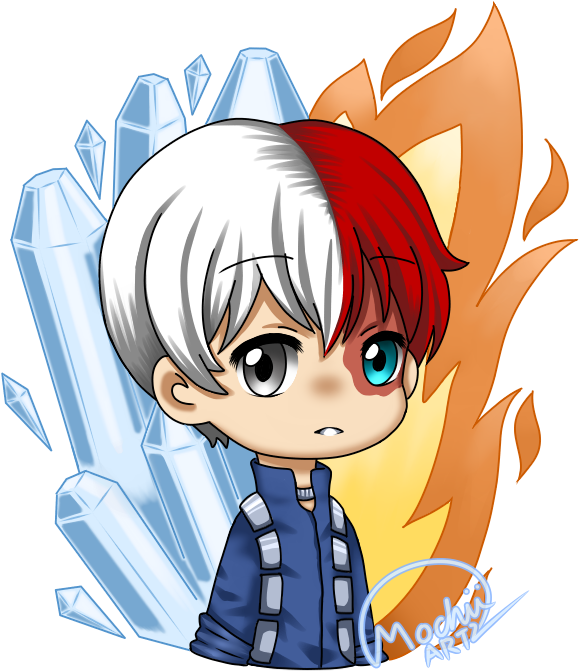Chibi Todoroki - Medibang Inc. (740x740), Png Download