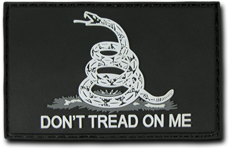 Don't Tread On Me - Rapid Dominance Don't Tread On Me Gadsden Flag-black (480x480), Png Download