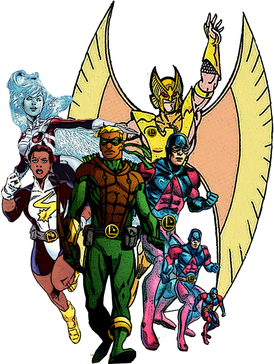 Legends Of Tomorrow "legion Of Superheroes" Concept - Legion Of Superheroes Png (1142x1274), Png Download