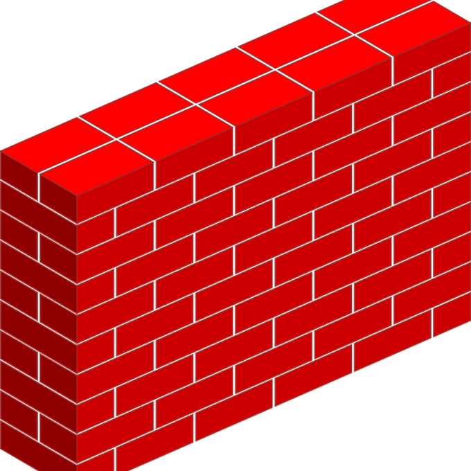 Tall Brick Wall Clip Art At Clkercom Vector Clip Art - Mur Dessin Png (680x680), Png Download
