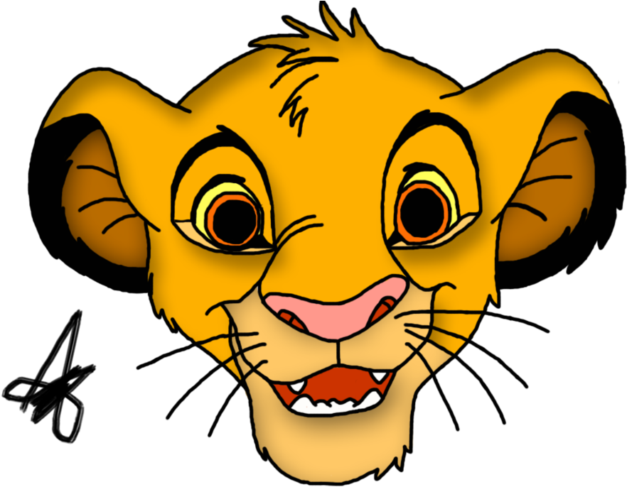 More Like The Lion King Scar By Tana- - Simba Head In Cartoon (1024x686), Png Download