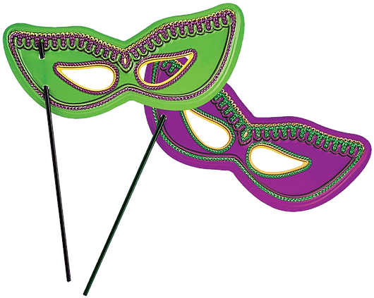 Mardi Gras Ball Schedule - Mardi Gras Mask Simple (530x423), Png Download