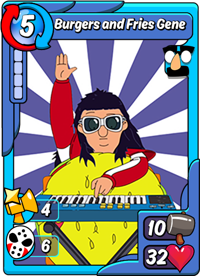 Burgers And Fries Gene - Wikia Animation Throwdown (450x600), Png Download