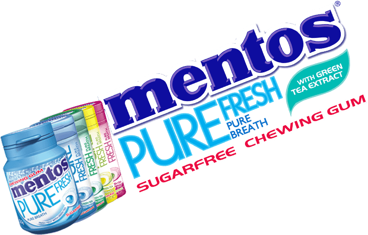 #purefreshchallenge - Mentos - Mentos Pure Fresh Logo (718x458), Png Download