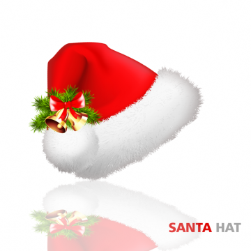 Real Santa Hat Png Download - Santa Hat And Deer Horn Transparent Background (360x360), Png Download