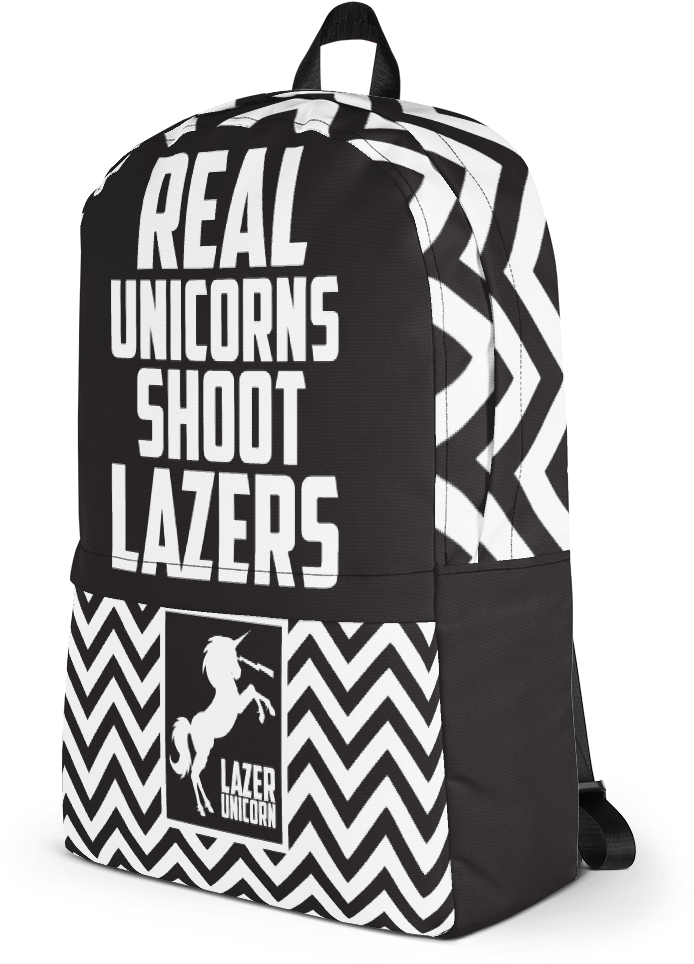 Real Unicorns Shoot Lazers - Backpack (1000x1000), Png Download