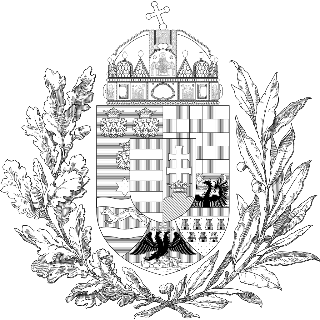 Coat Of Arms Of The Lands Of The Holy Hungarian Crown - Illustration (1024x1024), Png Download